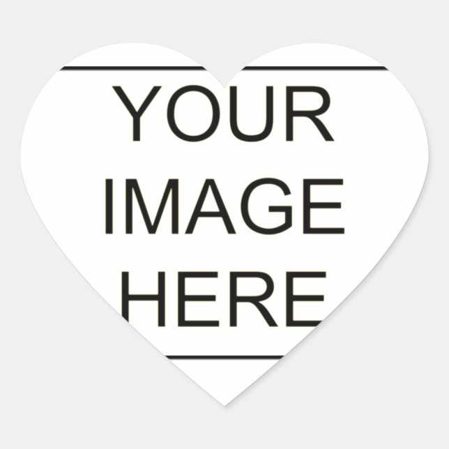 Sticker Cœur Customisez votre propre (Devant)