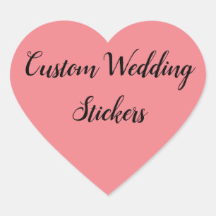 Sticker Cœur Customisez votre propre mariage