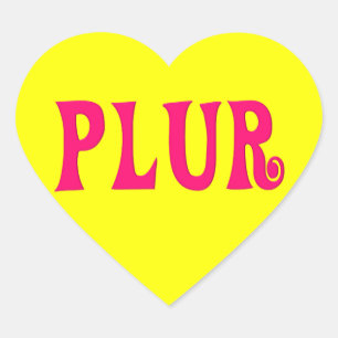 Sticker Cœur Customizable PLUR