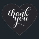 Sticker Cœur CUT MERCI HEART SEAL moderne simple noir<br><div class="desc">Un petit autocollant mignon en MERCI qui peut être utilisé pour n'importe quelle occasion - mariage,  baby shower,  faire-part de naissance,  graduation,  artisanat artisanal ou vêtements pour les petites entreprises... </div>