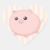 Cute Kawaii chubby porc rose