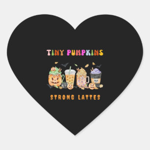 Sticker Cœur Cute NICU Halloween Design NICU Citrouille café