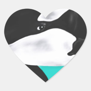 Sticker Cœur Cute Orca Whale