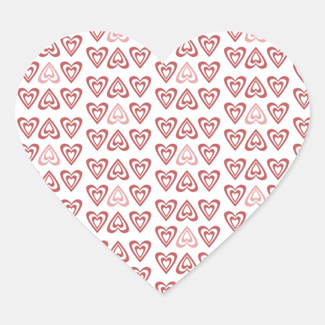 Sticker Cœur Cute Valentine Hearts – Love & Romance Design (Devant)