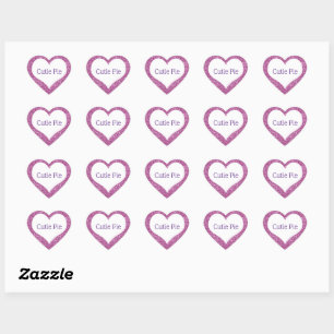 Sticker Cœur Cutie Pie Valentine Personnalisé Coeurs Conversati
