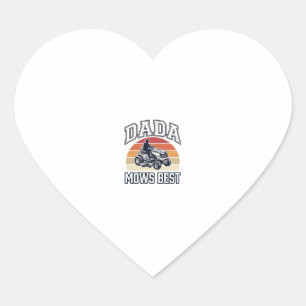 Sticker Cœur Dada Tond Le Meilleur Design De Chemise De Tondeus