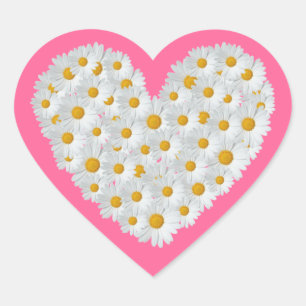 Sticker Cœur Daisy Heart
