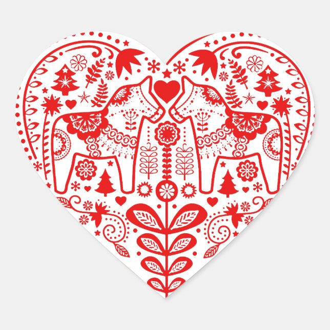 Sticker Cœur Dala Heart (Devant)