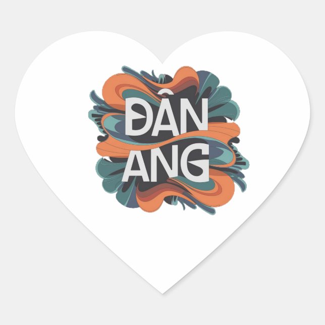 Sticker Cœur Danang (Devant)