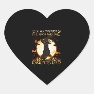 Sticker Cœur Dans My Defense, la Lune était pleine et je restai