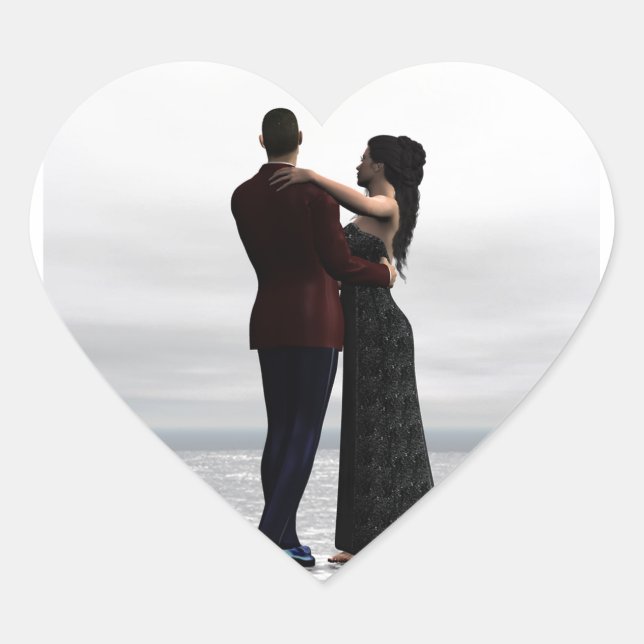 Sticker Cœur Danse avec moi (Devant)