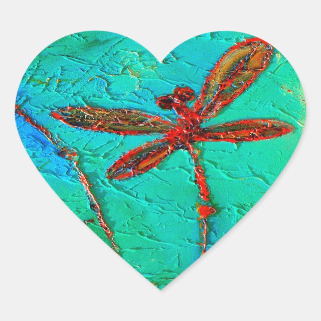 Sticker Cœur Danse Dragonfly (Devant)