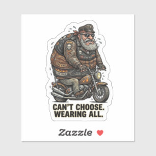 Sticker Cœur d'art V-Twin au sang de chrome