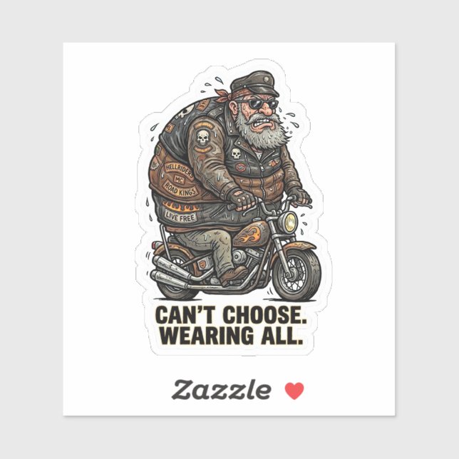 Sticker Cœur d'art V-Twin au sang de chrome (Feuille)