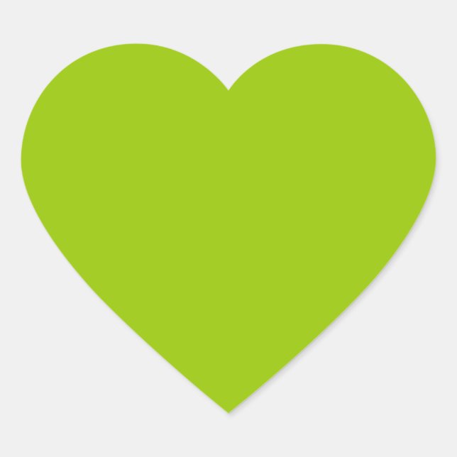 Sticker Cœur Décor couleur vert Android prêt à Customiser (Devant)