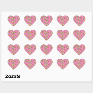 Sticker Cœur Décoration de maison tendance florale boho modern
