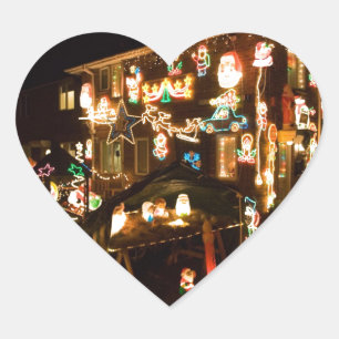 Sticker Cœur Décorations de Noël en plein air