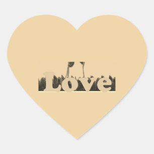 Sticker Cœur Derniers mignons gentils & adorables tous avec com