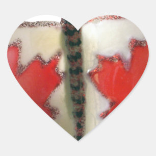 Sticker Cœur Design de papillon du drapeau canadien