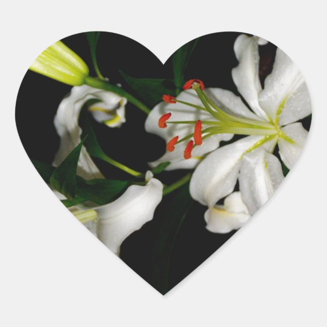 Sticker Cœur Design irlandais - La collection Flower (Devant)