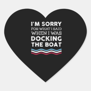 Sticker Cœur Désolé Pour Ce Que J'Ai Dit Quand J'Abarquais Le B