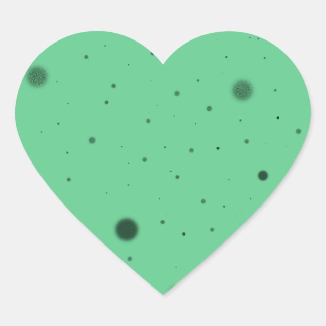Sticker Cœur Désordre Green Dot (Devant)