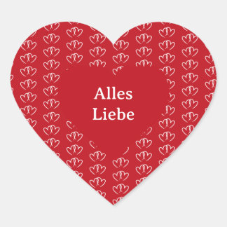 Sticker Cœur Deux coeurs liés