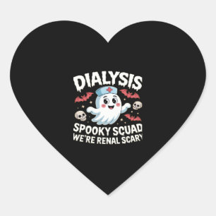 Sticker Cœur Dialyse Éffrayante Squad Renal Halloween Néphrolog