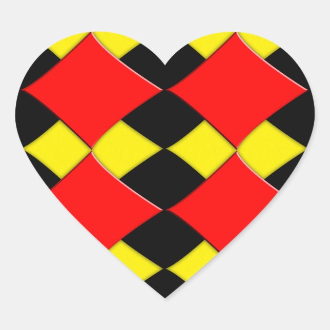 Sticker Cœur Diamants (Devant)