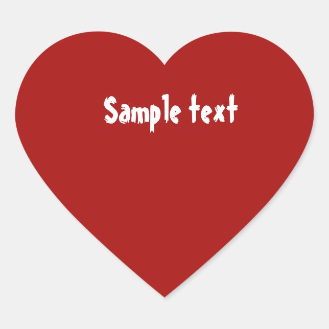 Sticker Cœur do-it-yourself Modèle change facilement de couleur (Devant)