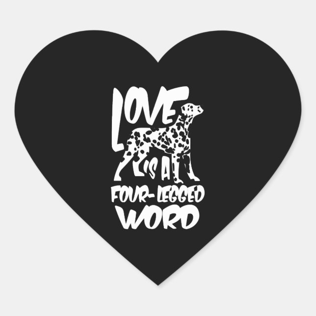 Sticker Cœur Dog (Devant)