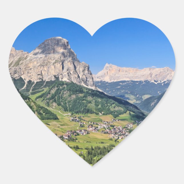 Sticker Cœur Dolomiti - Val Badia (Devant)