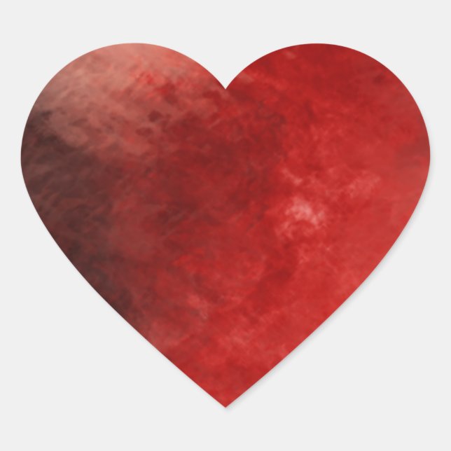 Sticker Cœur Donc rouge abstrait 4.1 (Devant)