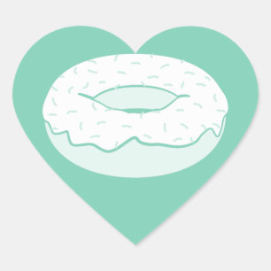 Sticker Cœur donut sprink