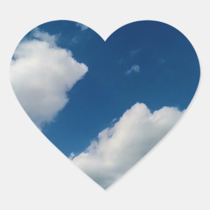 Sticker Cœur Douceur aux nuages