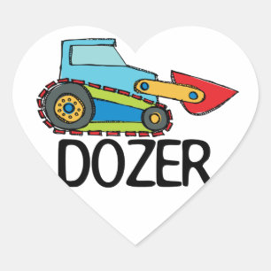 Sticker Cœur Dozer