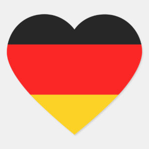 Sticker Cœur Drapeau allemand