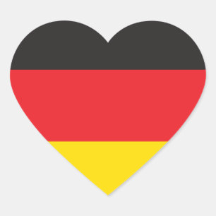 STICKER CŒUR DRAPEAU ALLEMAND