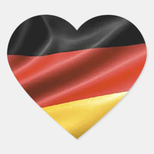 Sticker Cœur Drapeau allemand