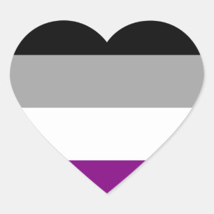 Sticker Cœur Drapeau de la fierté sexuelle