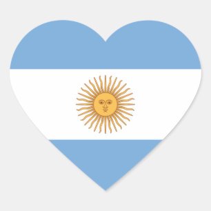 Sticker Cœur Drapeau de l'Argentine