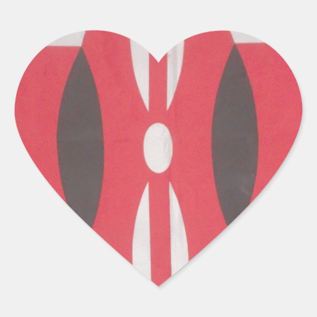 Sticker Cœur Drapeau Harambe vintage Kenya (Devant)