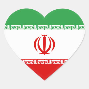 Sticker Cœur Drapeau Iran (Iran)