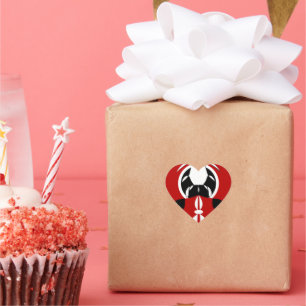 Sticker Cœur Drapeau kényan