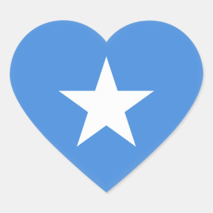 Sticker Cœur Drapeau somalien