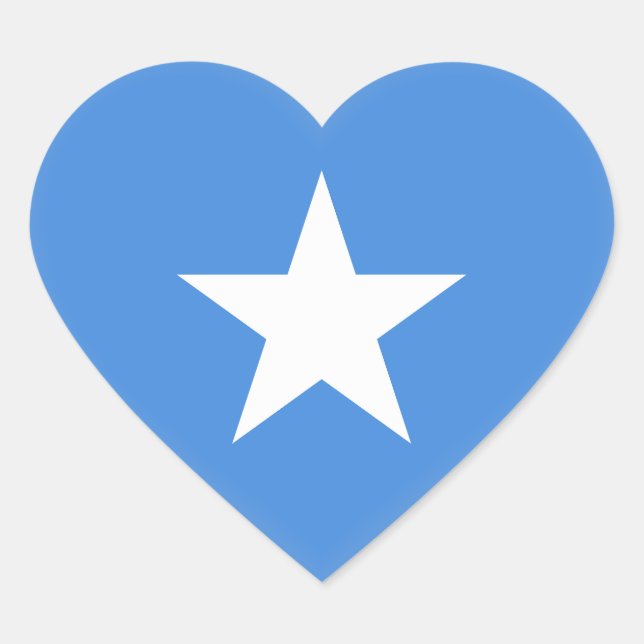 Sticker Cœur Drapeau somalien (Devant)
