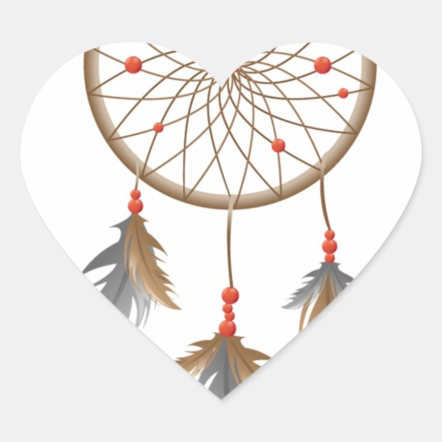 Sticker Cœur Dreamcatcher (Devant)