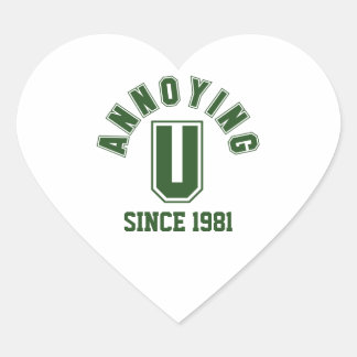 Sticker Cœur Drôle Anniversaire Vous Stickers, Vert