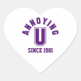 Sticker Cœur Drôle Anniversaire Vous Stickers, Violet
