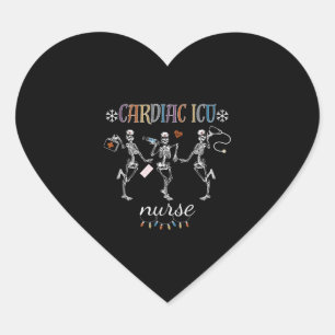 Sticker Cœur Drôle Cardiac ICU Nurse Cadeau de Noël pour Cardio